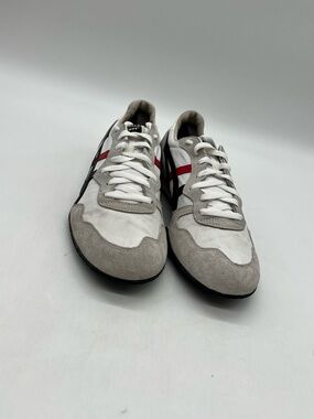 Onitsuka Tiger Serrano Men Sz 13 White Gray Black Nylon Suede Sneakers 1183A237